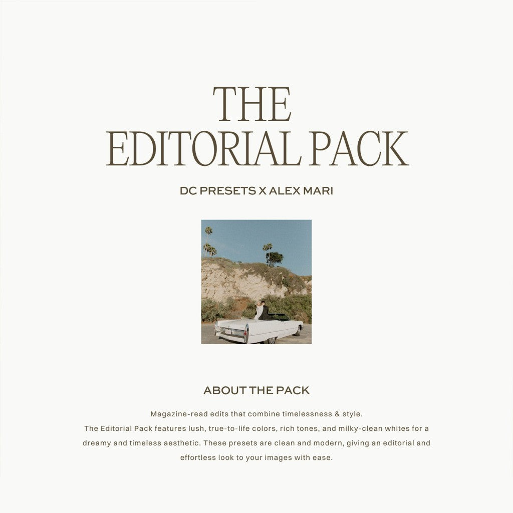 DCxAM The Editorial Pack Lightroom Presets Desktop Android[ MICHIGO STUDIO ]