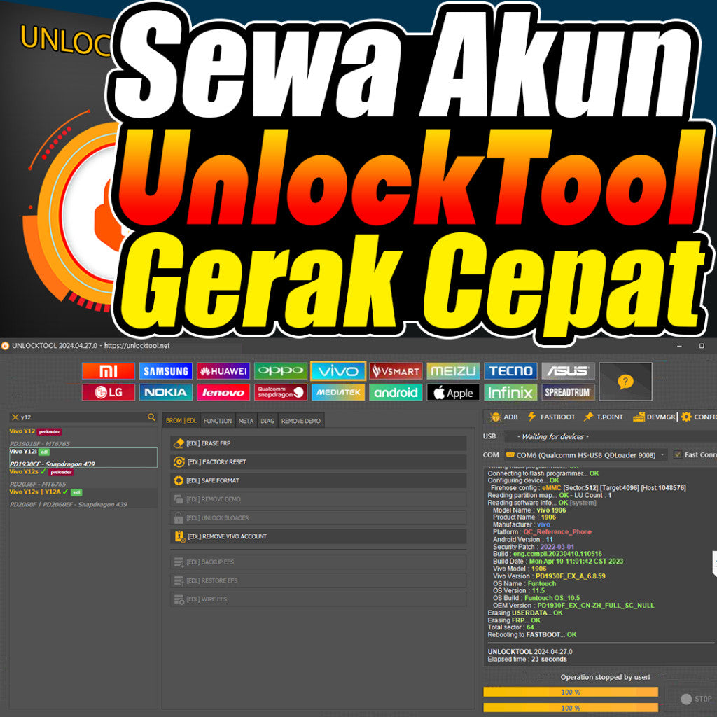 SEWA UNLOCKTOOL 6 JAM LANGSUNG PAKAI[ MICHIGO STUDIO ]