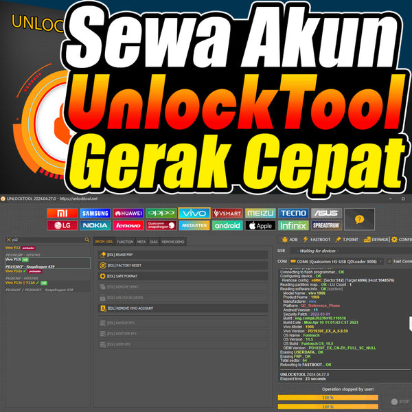 SEWA UNLOCKTOOL 6 JAM LANGSUNG PAKAI[ MICHIGO STUDIO ]