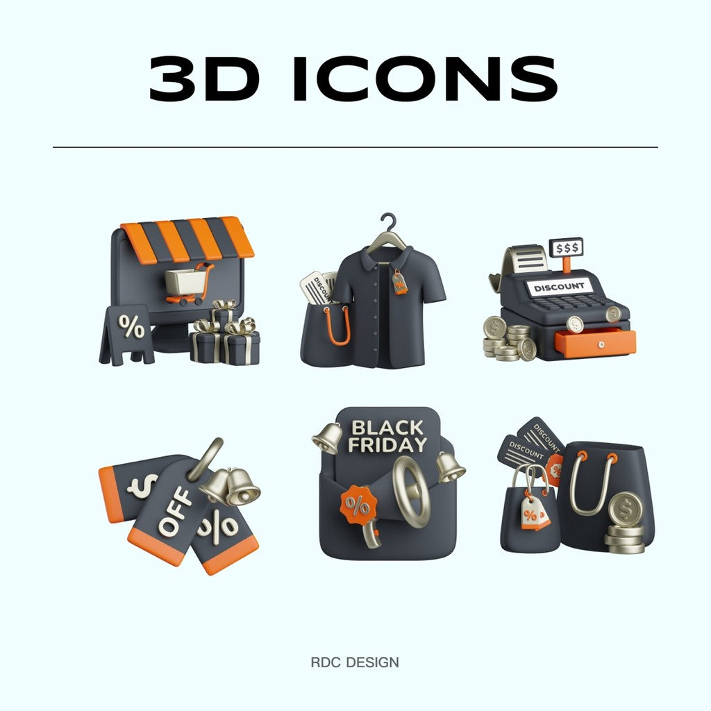 3D MODEL | 👟 Promo Pack (Shoes, Coins, Gift Box, Cart, Coupons, Heels) – Blender | C4D
