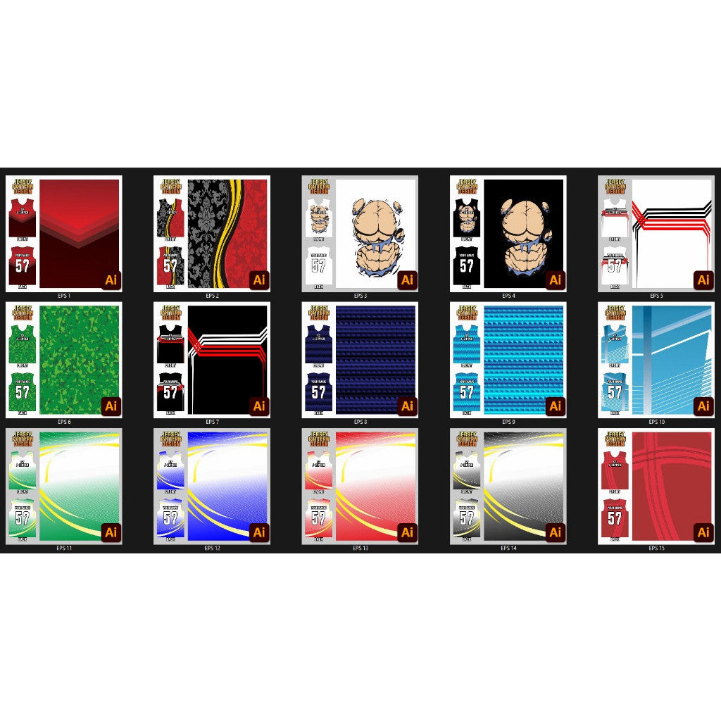 🏁 191 Vector Designs | Jersey Patterns & Templates – 290323 | [MICHIGO STUDIO]