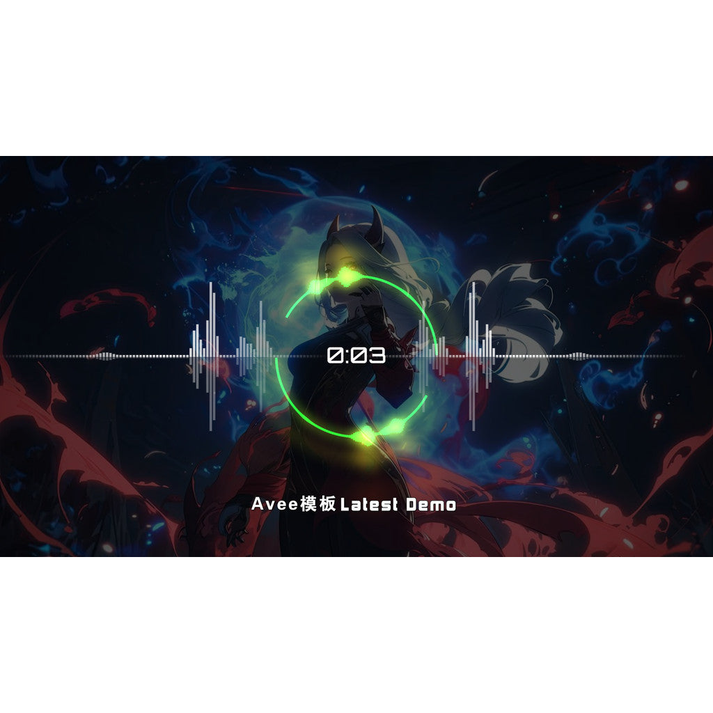 AVEE Player Music Visualization Music Template 18 Sets Cool Shock Car Music Software Tutorial 016