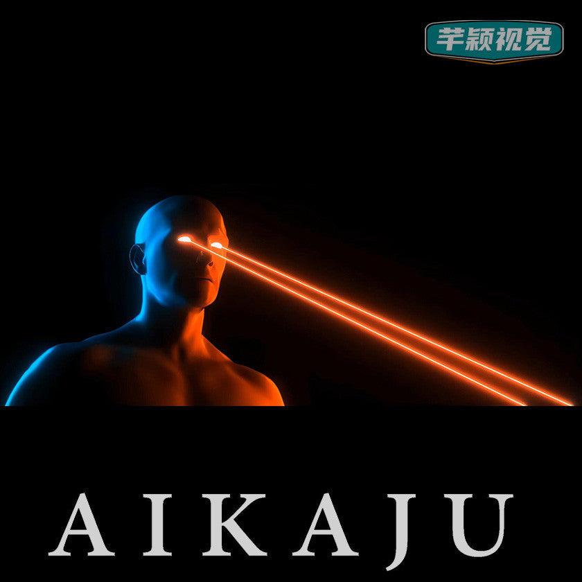 4K射线激光电眼睛男人物视频 酒吧夜店场炸场蹦迪舞曲LED屏VJ素材[ MICHIGO STUDIO ]