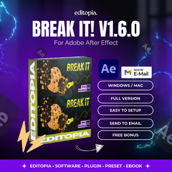 Break It! v1.1.2 Win/Mac - Aescript Plugin - Adobe After Effect Plugin[ MICHIGO STUDIO ]