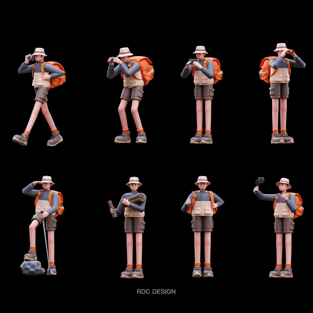 3D MODEL | 🏕️ 20 Camping & Outdoor Character Models – Blender