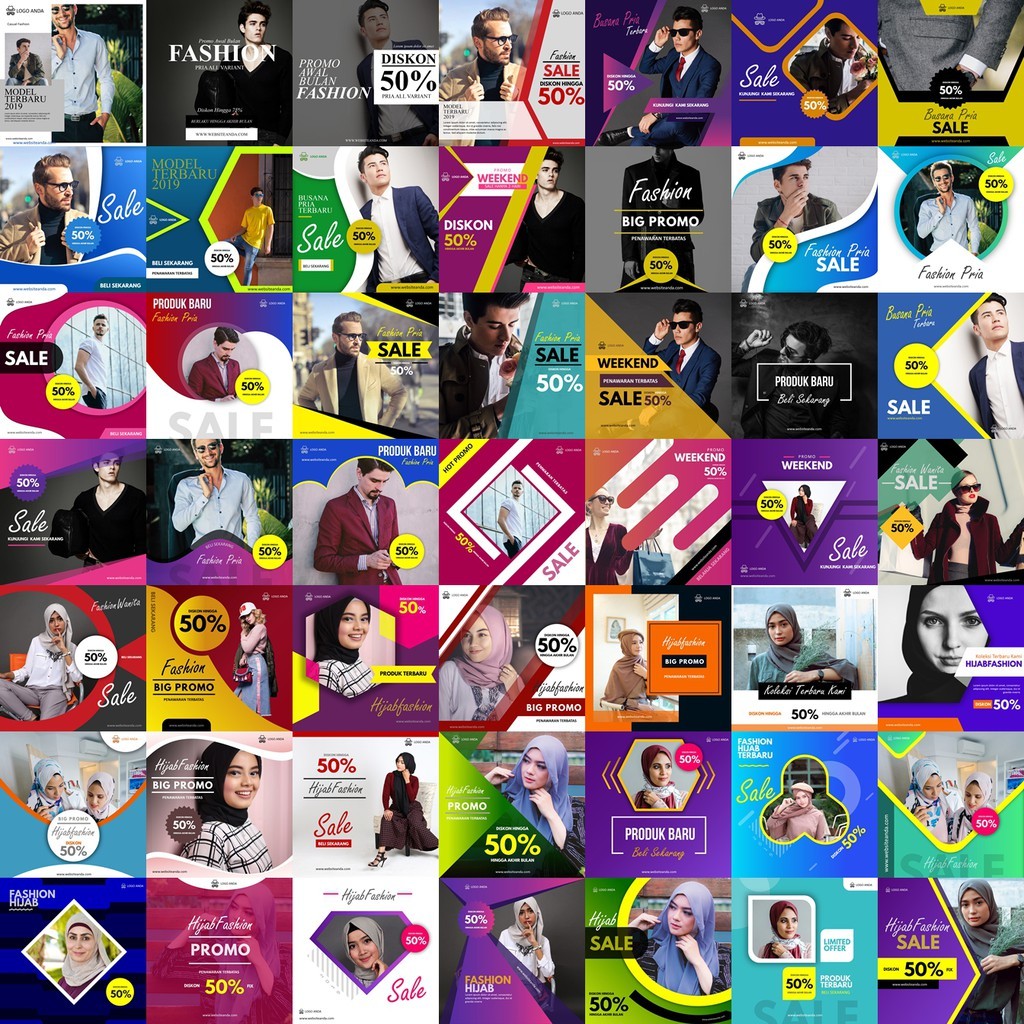 3000 Template Desain dan Video Promosi IG FB Format PPT Power Point Vidpoint dan Graphpoint[ MICHIGO STUDIO ]