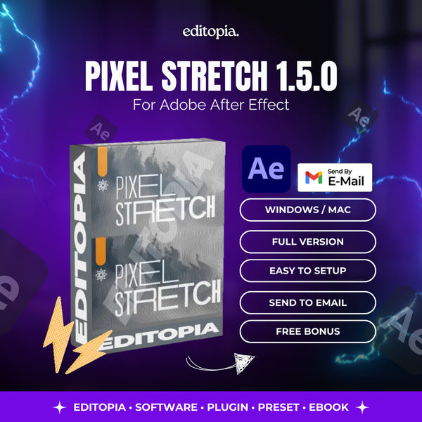 Aescripts Pixel Stretch 1.5.0 - Aescript Plugin - Adobe After Effect - Adobe Premiere Pro[ MICHIGO STUDIO ]
