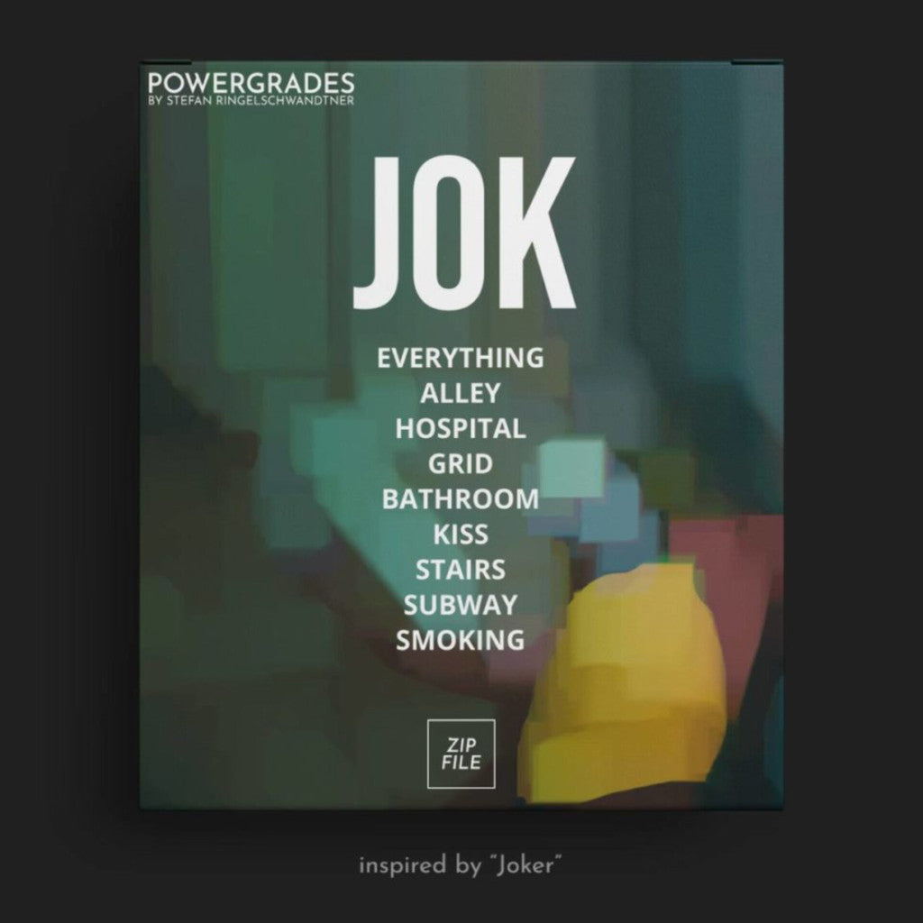 ChatGPT said:

🤡 PowerGrade | Joker Movie Color Grading Nodes for DaVinci Resolve | MICHIGO STUDIO