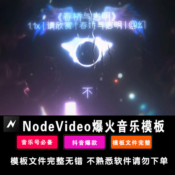 Nodevideo Music Template Cool Shock Car Music Send Member Version NV Tool Full Screen Special Effects 8