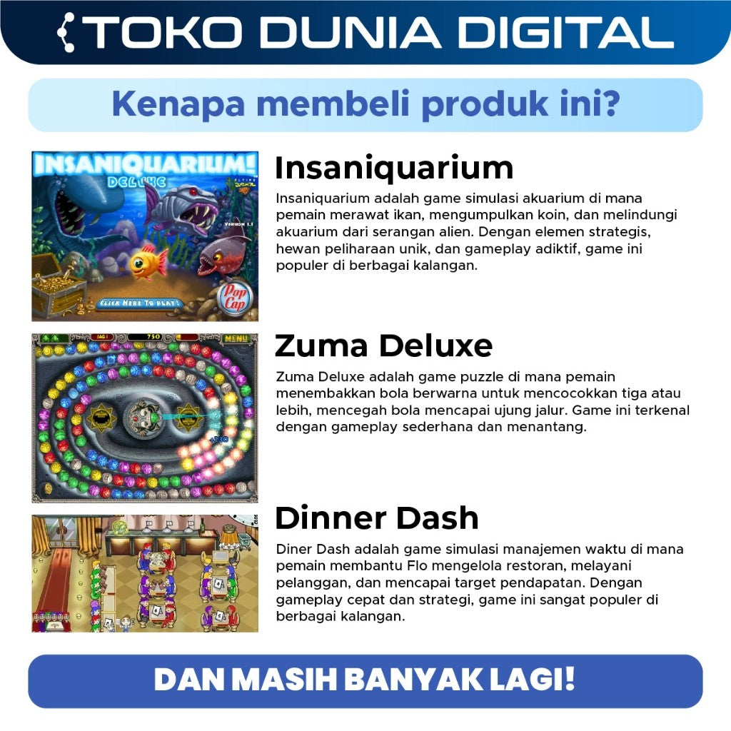 GAMEHOUSE Collection 150 | Kompilasi Mini Games | PC Games Windows | Game Jadul Retro Nostalgia[ MICHIGO STUDIO ]
