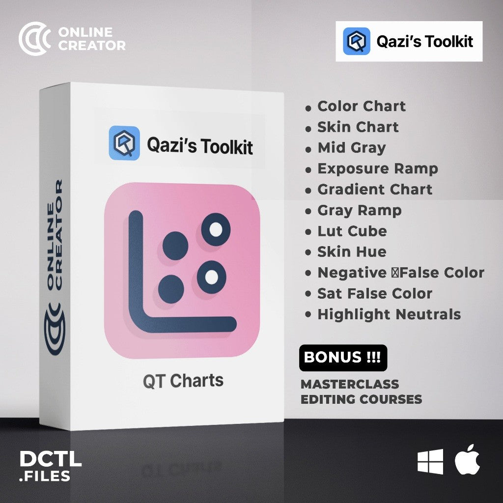 QT Bundle DCTL Waqaz Qazi Toolkit 720 [ MICHIGO STUDIO ]