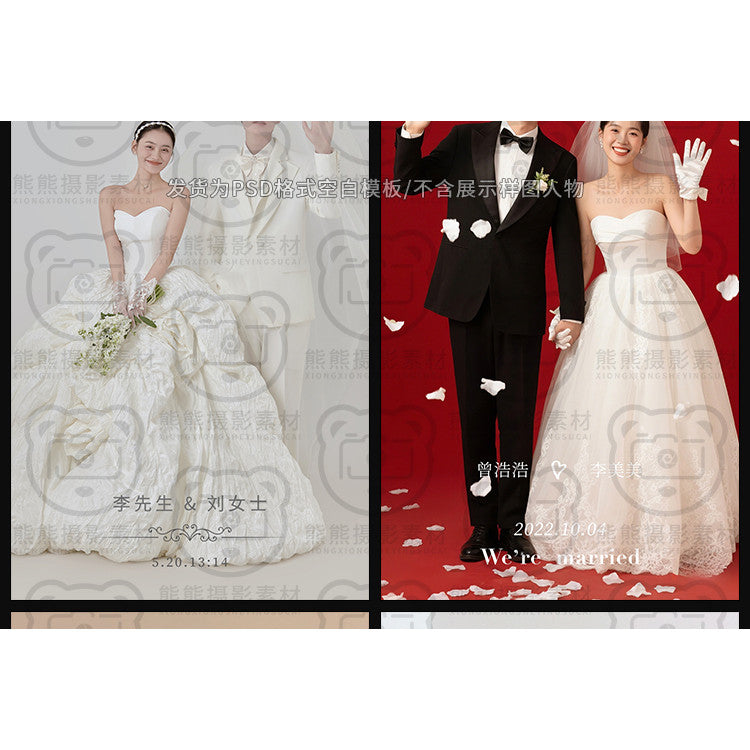 PSD | 🎨 Xiaohongshu Wedding Welcome Poster – X Banner & Studio Layout Template [MICHIGO STUDIO]