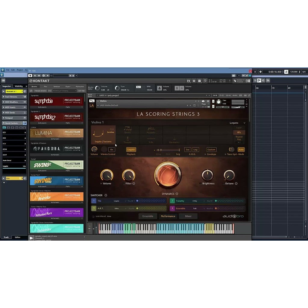 LASS 3 Strings Library (2025) 🎶 Violin, Viola & Cello Orchestral Instrument for Kontakt [ MICHIGO STUDIO ]