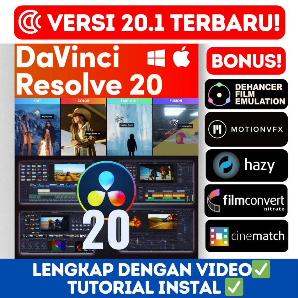Davinci Resolve 20 Studio Update Windows MacOs[ MICHIGO STUDIO ]