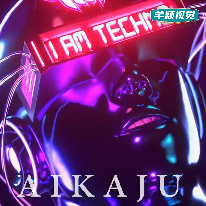 动感舞曲节奏感声影techno人物动画 KTV酒吧包厢电视大屏视频素材[ MICHIGO STUDIO ]