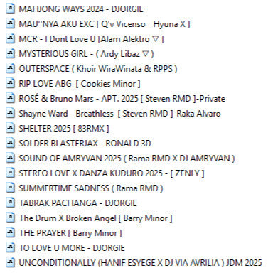 BreakBeat 2025 - Musik DJ Terbaru 250 Track MP3[ MICHIGO STUDIO ]