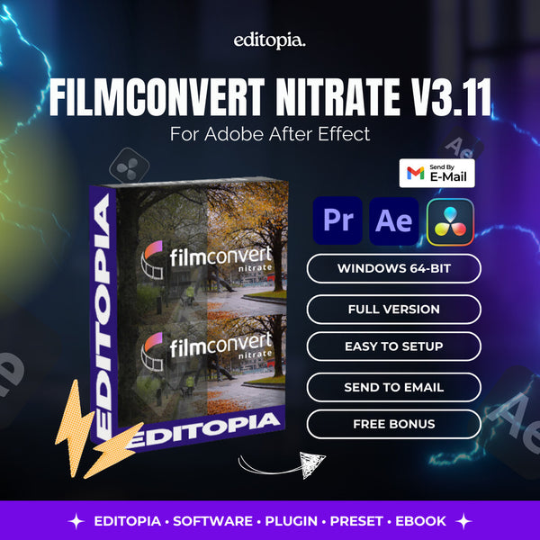 FilmConvert Nitrate V3.11 - Adobe After Effect, Adobe Premiere Pro & Davinci Resolve Plugin[ MICHIGO STUDIO ]