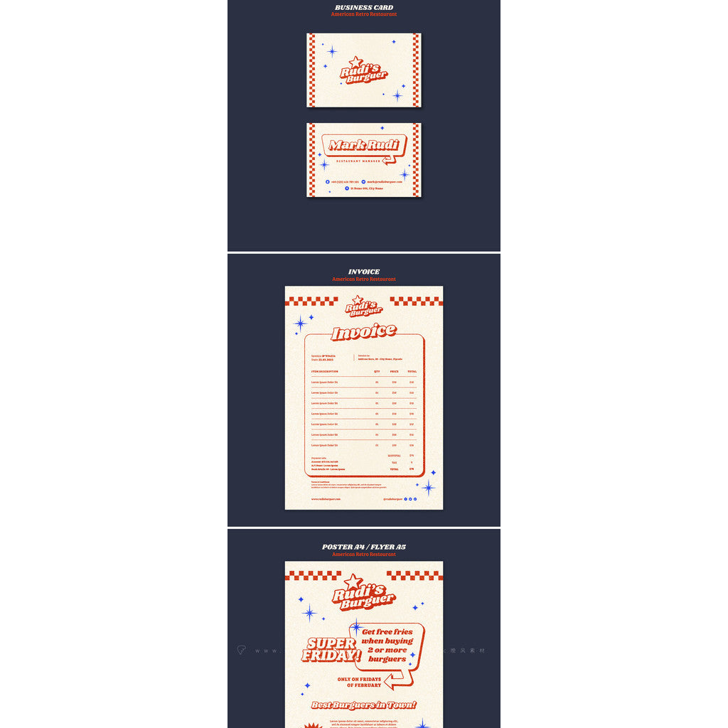 PSD | 🖼️ Retro Poster Template – Hand-Drawn Big Letter Illustration