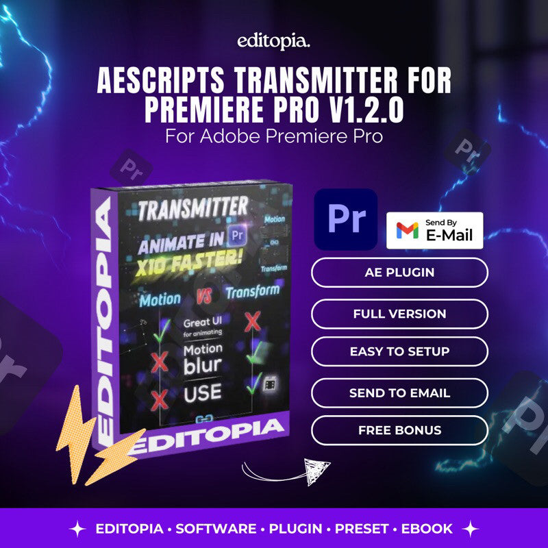 Transmitter for Premiere Pro v1.2.0 - Adobe After Effect Plugin[ MICHIGO STUDIO ]