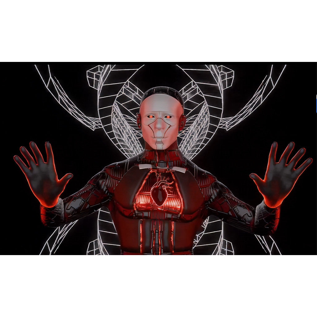 Naked-Eye 3D Mechanical Character LED VJ Background [ MICHIGO STUDIO ]