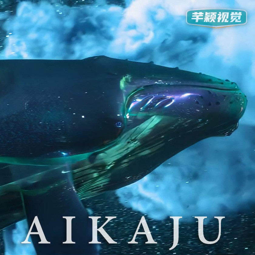魔幻压迫感巨鲸鱼视觉艺术科幻视频 活动直播间酒吧LED背景VJ素材[ MICHIGO STUDIO ]