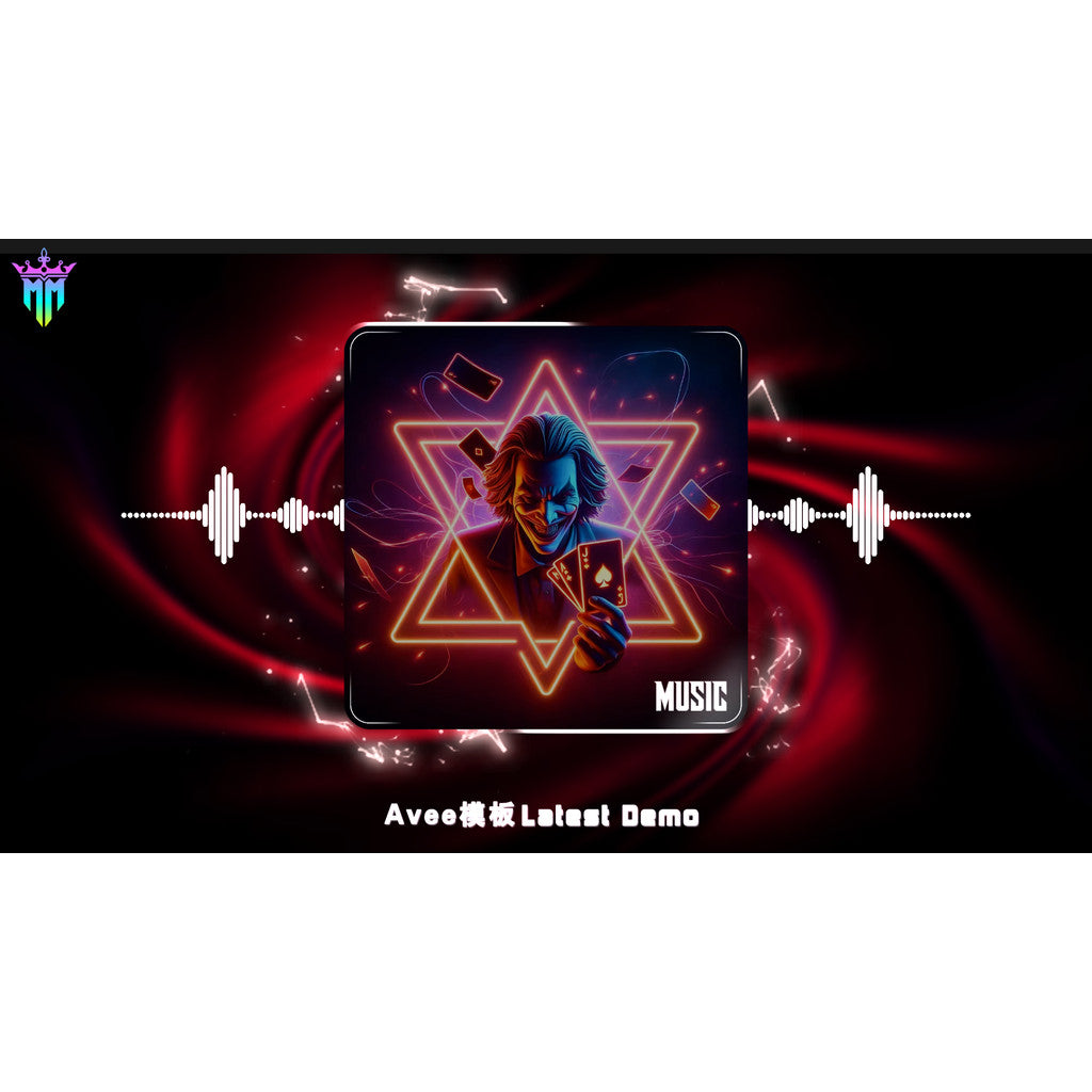 AVEE Player Music Visualization Music Template 18 Sets Cool Shock Car Music Software Tutorial 016