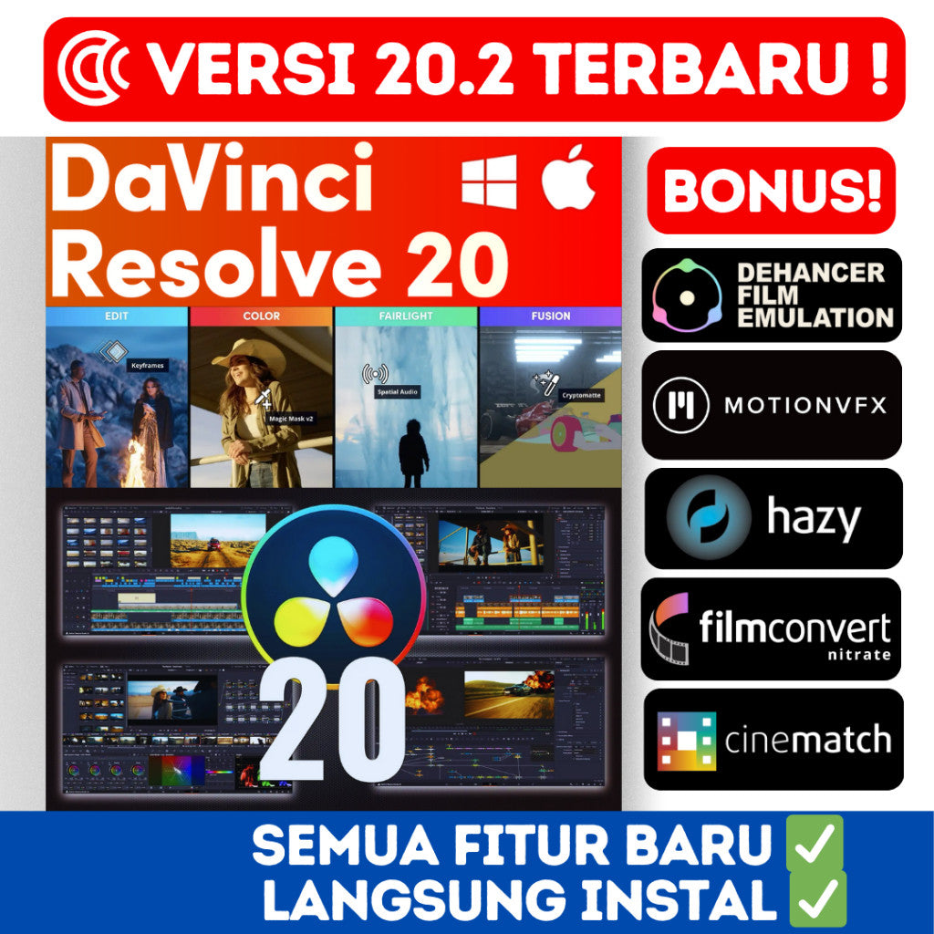 Davinci Resolve 20 Studio Update Windows MacOs[ MICHIGO STUDIO ]