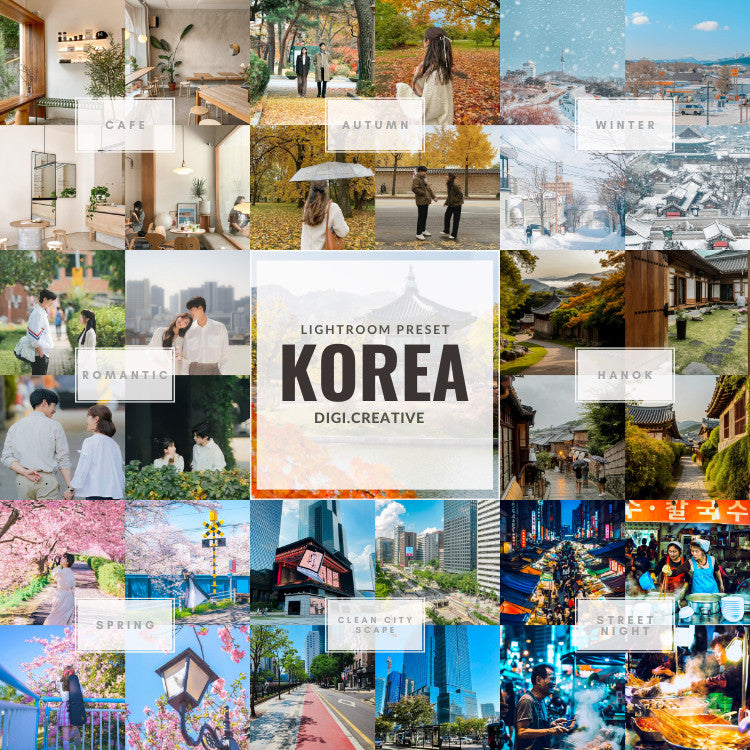 KOREA Trip Premium Preset Bundle | Lightroom Preset