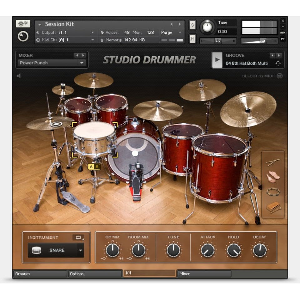 🎹 KONTAKT | Studio Drummer 🥁 Percussion Drum Kit & Drum Set Sound Library [ MICHIGO STUDIO ]