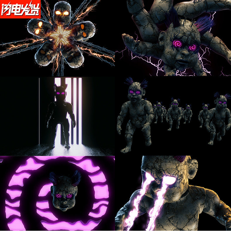 62个万圣节鬼节恐怖恶魔Led酒吧KTV视频背景VJ素材[ MICHIGO STUDIO ]