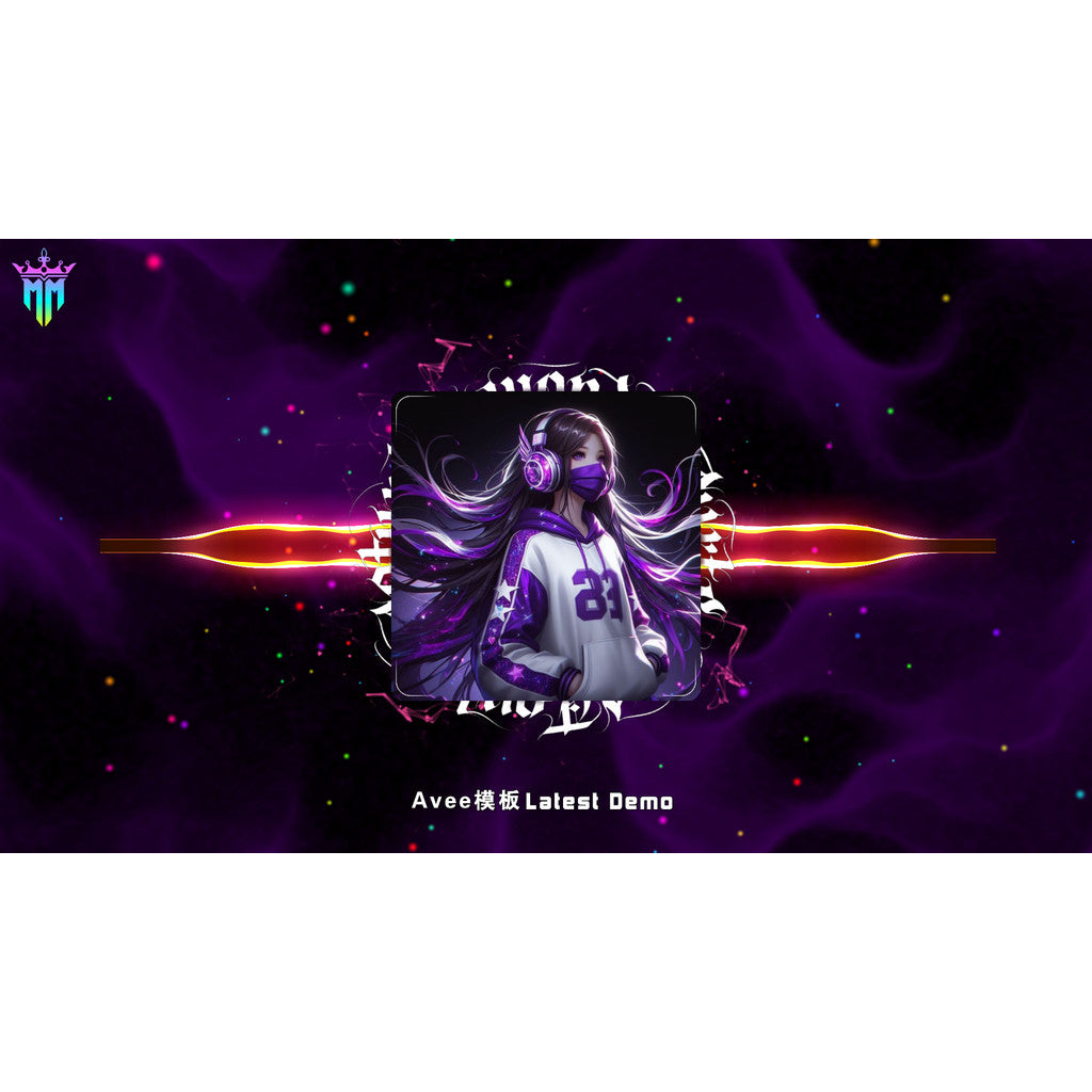 AVEE Player Music Visualization Music Template 18 Sets Cool Shock Car Music Software Tutorial 016