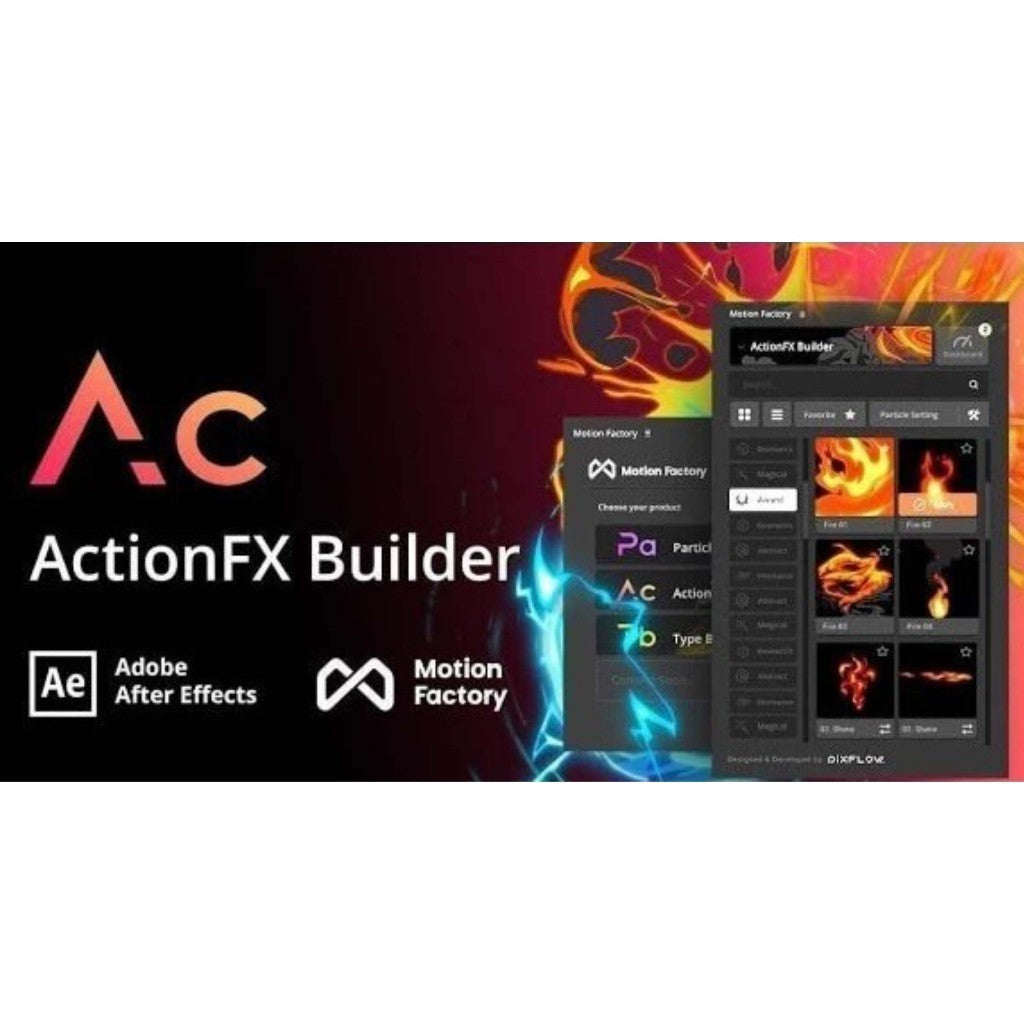 Motion Factory Clasic Full Pack 2.41 Plugins - Premiere Pro & After Effect (Extension)[ MICHIGO STUDIO ]