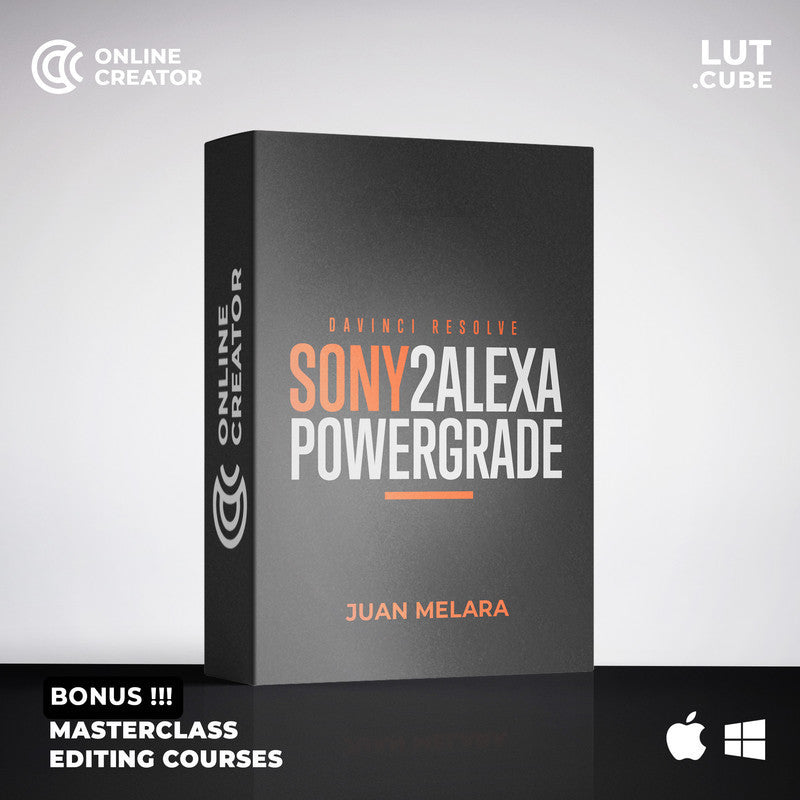 Juan Melara SONY2ALEXA PowerGrade and LUT Bundle