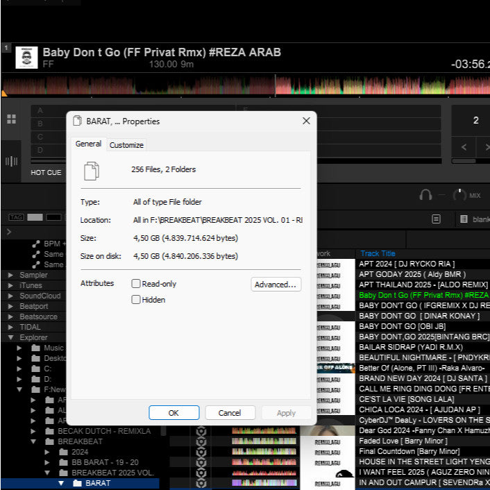 BreakBeat 2025 - Musik DJ Terbaru 250 Track MP3[ MICHIGO STUDIO ]