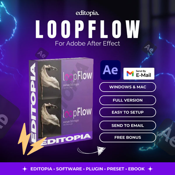 (Win/Mac) Aescripts loopFlow - Adobe After Effect Plugin - Aescript Plugin[ MICHIGO STUDIO ]