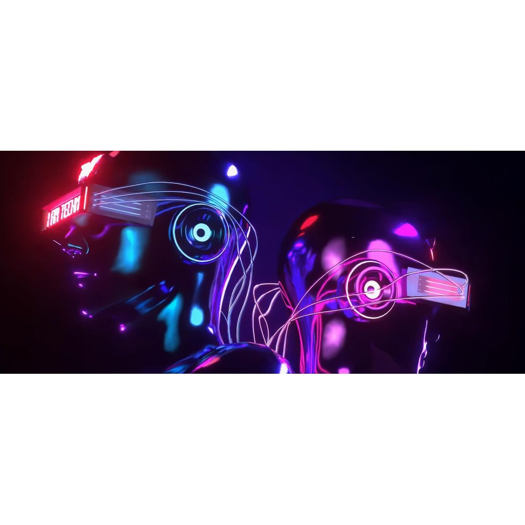 动感舞曲节奏感声影techno人物动画 KTV酒吧包厢电视大屏视频素材[ MICHIGO STUDIO ]