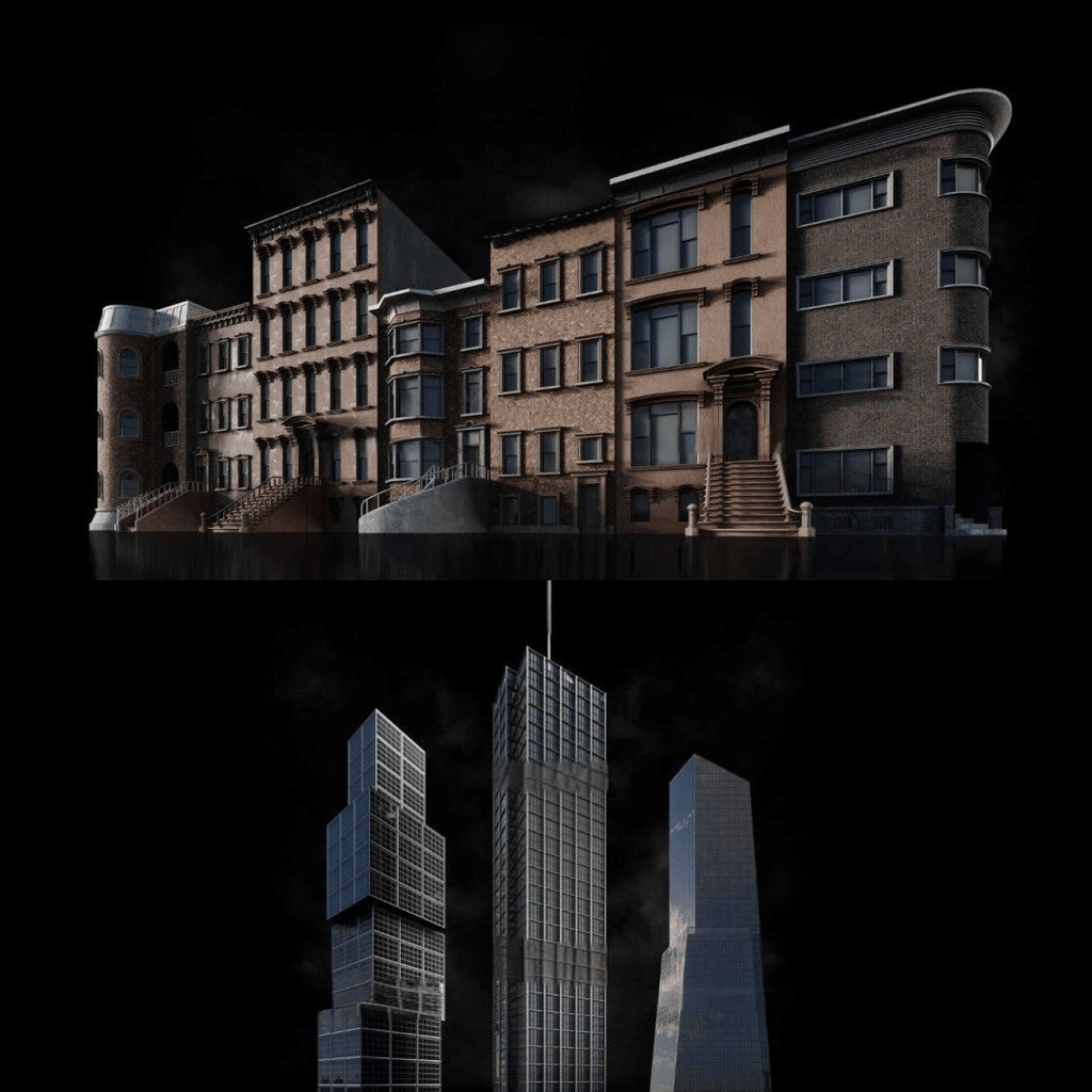 3D MODEL | 🏙️ Skyscraper & European Building Architecture Models – C4D | Blender