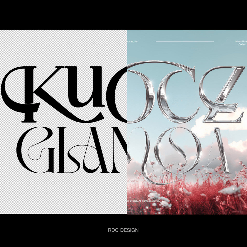 3D DESIGN | 💠 Y2K Sharp Silver Chrome Font Logo Mockup Template – Photoshop