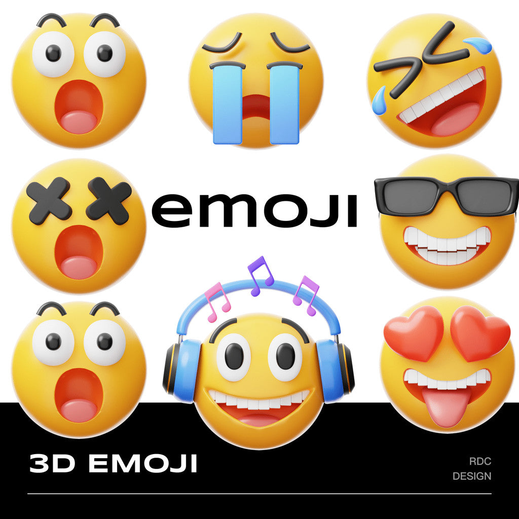 3D MODEL | 🙂 30 Fun 3D Emoji Symbols & Illustrations – Blender