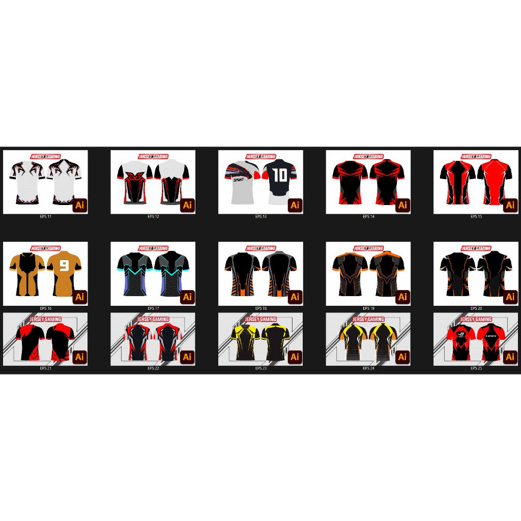 🏁 191 Vector Designs | Jersey Patterns & Templates – 290323 | [MICHIGO STUDIO]