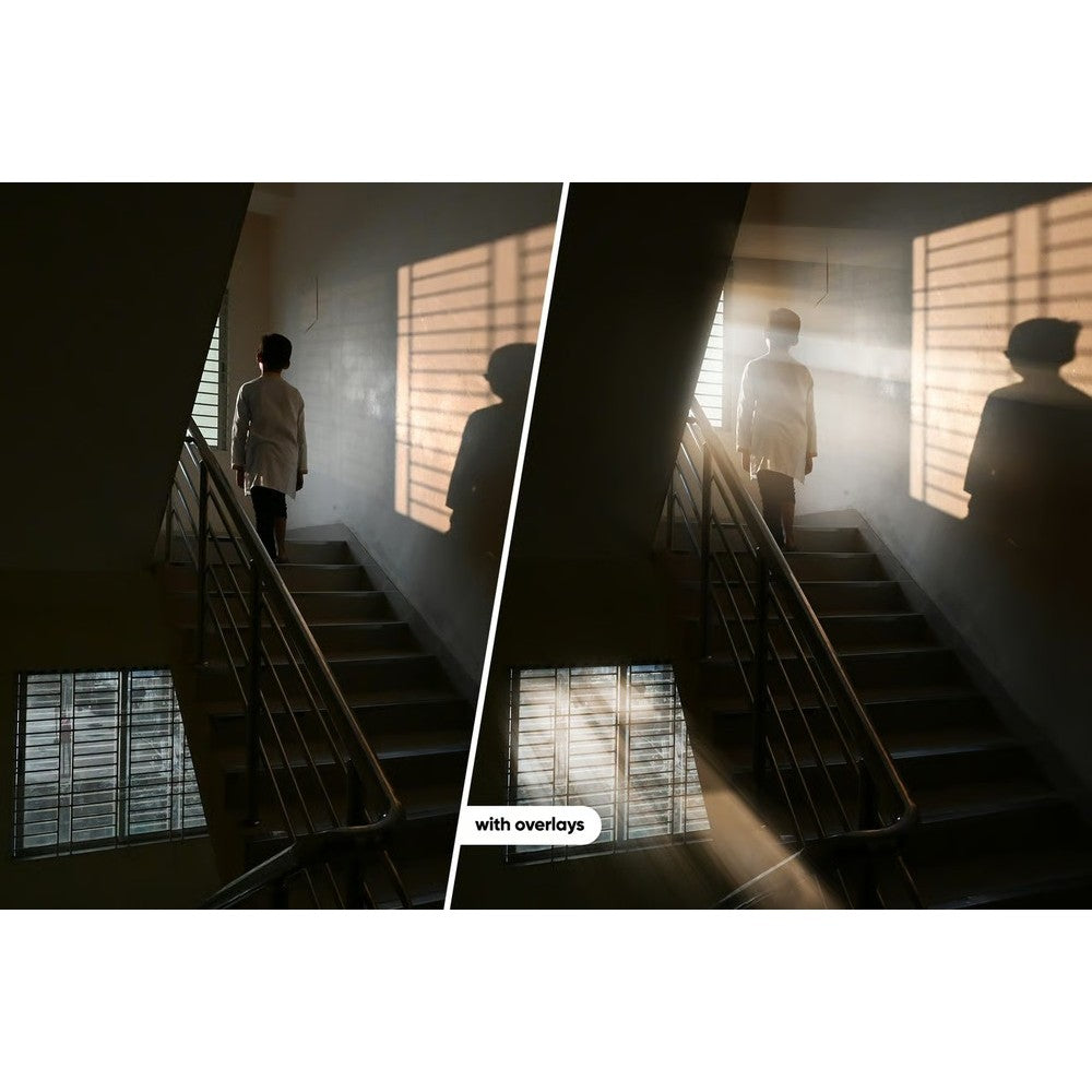 🌞 PNG OVERLAY 708 | Natural Sunlight Rays ☀️ Light Effect Pack for Photoshop Design [ MICHIGO STUDIO ]