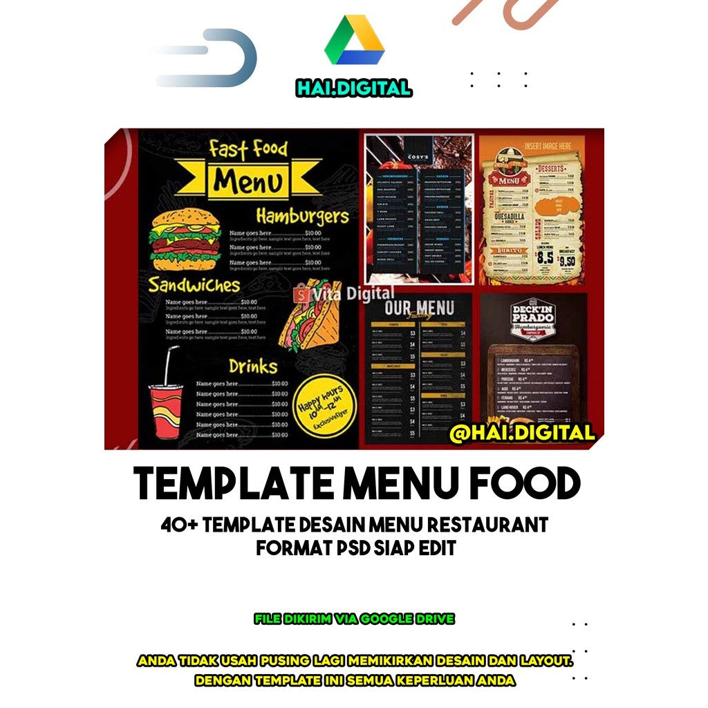 40+ Template Desain Menu Restaurant Format Psd Siap edit