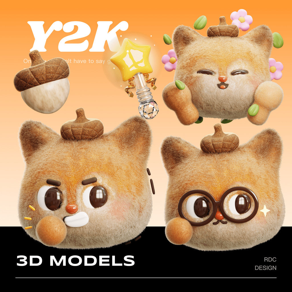 3D MODEL | 🐻 25 Cute 3D Plush Bear Emoji Pack – Blender | C4D