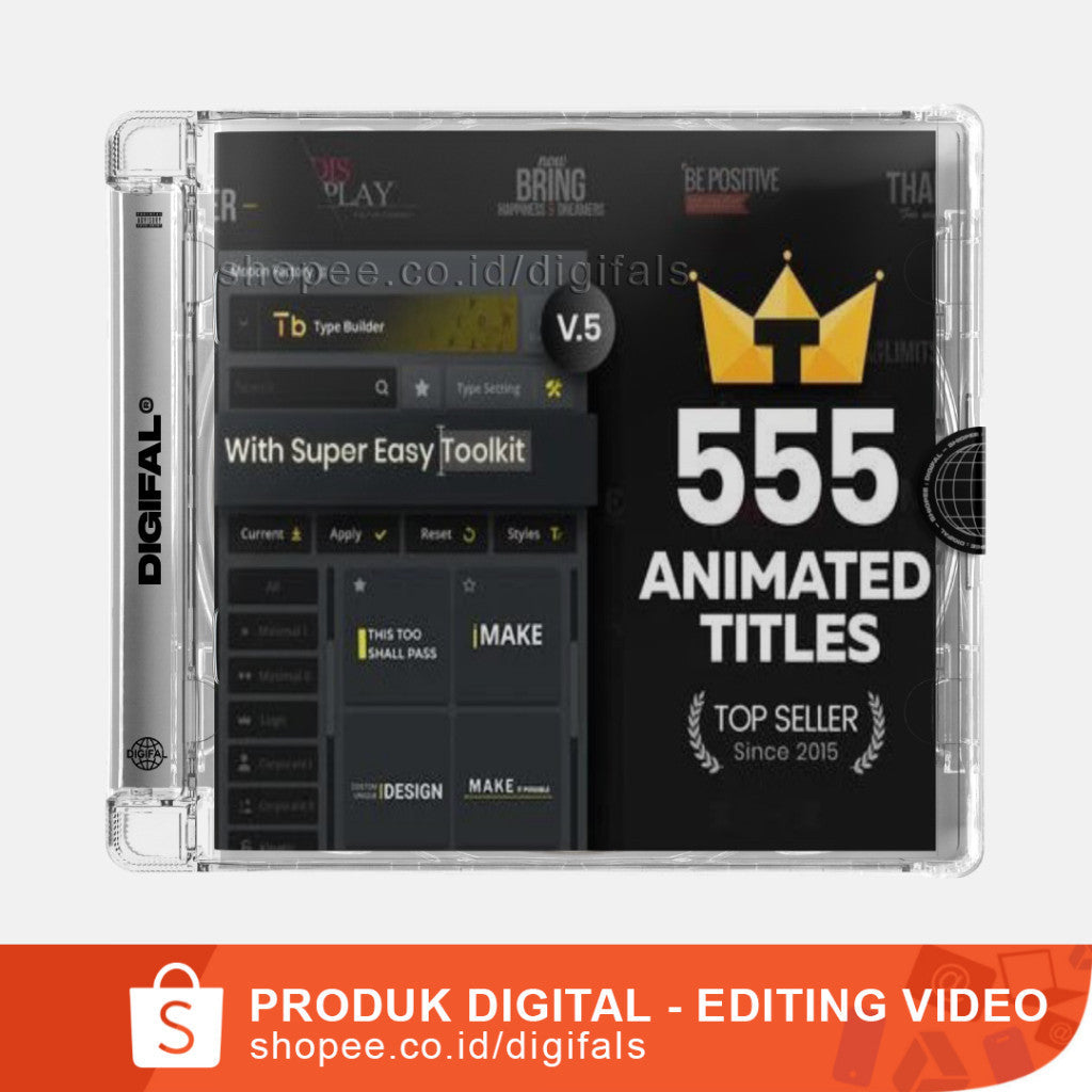 Motion Factory - TypoKing Title Animation Pack V5 - Premiere Pro (MOGRT) dan After Effect (Extension)[ MICHIGO STUDIO ]