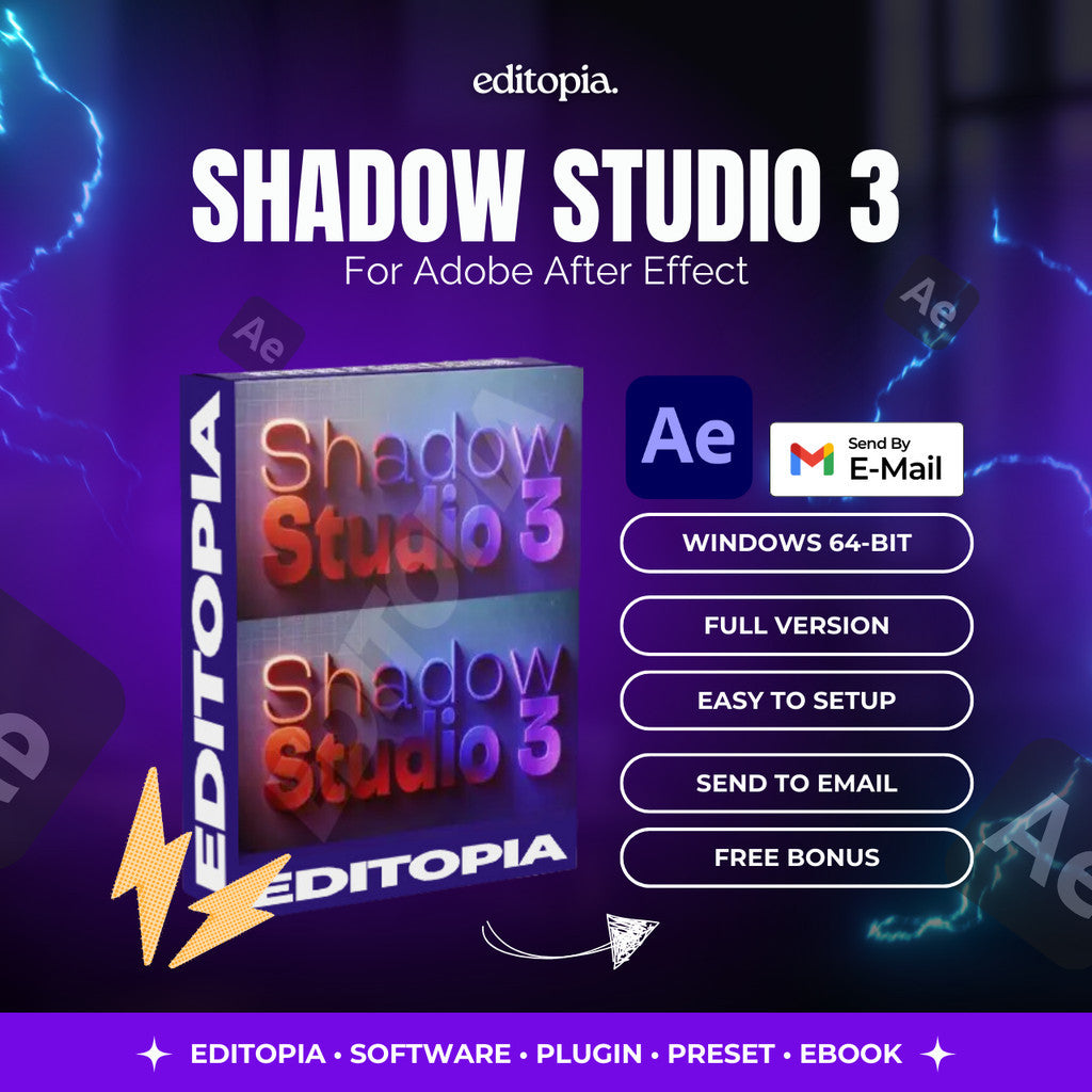 Shadow Studio 3 - Aescript Plugin - Adobe After Effect Plugin[ MICHIGO STUDIO ]