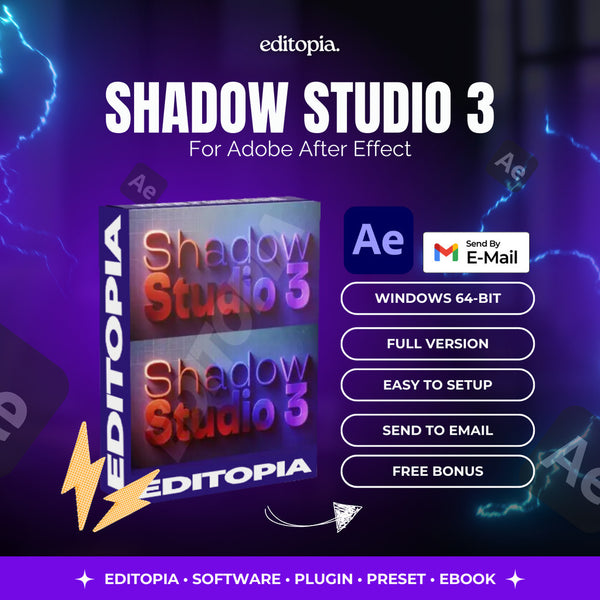 Shadow Studio 3 - Aescript Plugin - Adobe After Effect Plugin[ MICHIGO STUDIO ]