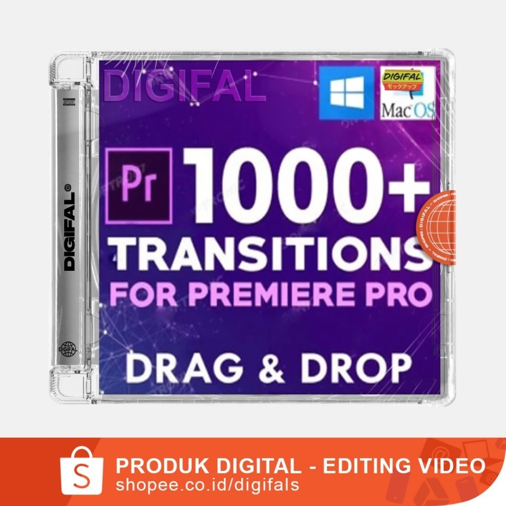 1000+ Transitions Pack for Premiere Pro for Win / MacOS[ MICHIGO STUDIO ]