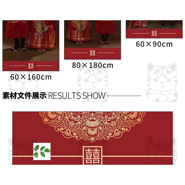 PSD | 💒 YL357 Chinese Traditional Hanfu Wedding Welcome Poster X-Stand Banner Template [MICHIGO STUDIO]