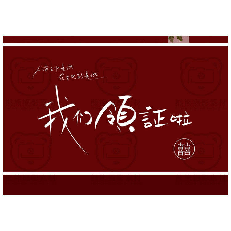 PSD | 💍 "We Got Married" Handwritten Text PNG for Wedding Announcement & Photos [MICHIGO STUDIO]