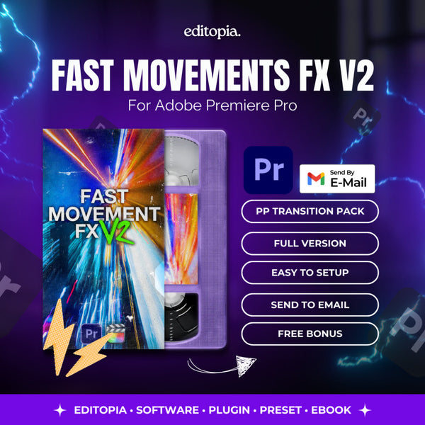 (Win/Mac) FAST MOVEMENTS FX V2 - Adobe Premiere Pro - Transitions Pack[ MICHIGO STUDIO ]